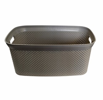 Koš na čisté prádlo otevřený GREY