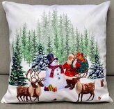 Vánoční polštář SNOWMANS FRIENDS I. 40x40 cm Mybesthome