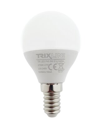 LED žárovka Trixline 6W P45 E14 teplá bílá 3 PACK