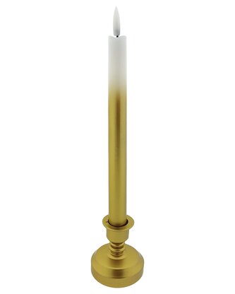 Dlouhá LED svíce - bílo-zlatá HOME DECOR HD-118SG