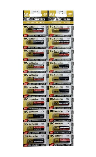 BC battieries Extra power alkalická AAA mikrotužková baterie 1,5V LR03 BLISTR