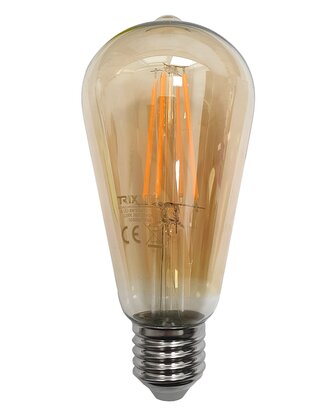Dekorační LED žárovka FILAMENT Trixline 8W 880lm ST64 E27 teplá bílá