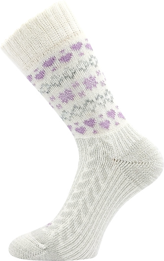 VoXX® ponožky Veltra smetanová-fialová 35-38 (23-25) 1 pár
