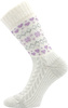 VoXX® ponožky Veltra smetanová-fialová 35-38 (23-25) 1 pár