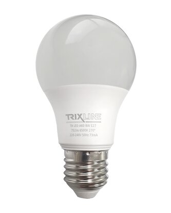 LED žárovka 8W 752lm E27 A60 studená bílá Trixline
