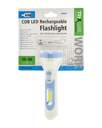 Ruční USB nabíjecí LED svítilna TR M332 TRIXLINE