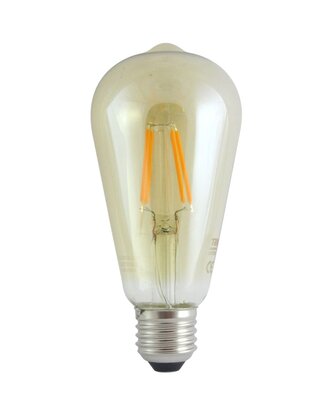Dekorační LED žárovka FILAMENT Trixline  ST-64, 4W E27 GOLD