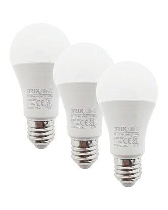 LED žárovka Trixline 12W A60 E27 teplá bílá 3 PACK