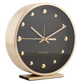Designové stolní hodiny - budík 5970BK Karlsson 16cm