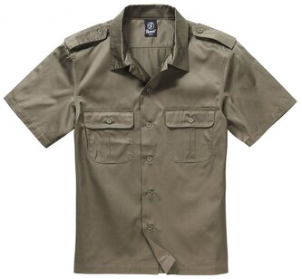 Košile Brandit US Hemd 1/2 - olivová, 3XL