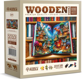 WOODEN CITY Dřevěné puzzle Čárovné pohádky 1010 dílků WOODEN CITY Dřevěné puzzle Čárovné pohádky 1010 dílků