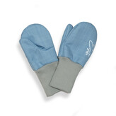 Zimní palcové rukavice softshell s beránkem Sky blue; Barva: modrá; Velikost: 1 - 2 roky
