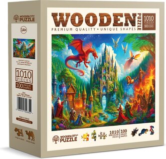 WOODEN CITY Dřevěné puzzle Fantasy zámek 1010 dílků