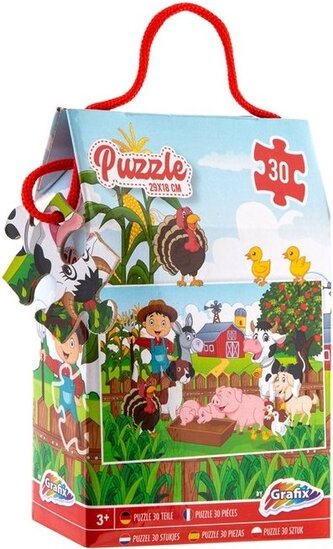 GRAFIX Puzzle Život na farmě 30 dílků