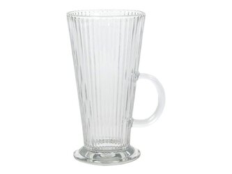 sklen. 300ml, 1ks, RIFFLES (BOSTON, LATTÉ) d8*14,5cm, s uchem
