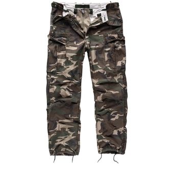Kalhoty Vintage Fatigues M65 - woodland, S