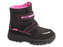 615X003 615Y003 - vysoké zimní dívčí Befado, černo-růž. 615PXY003_33