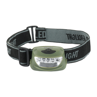 Čelovka M-Tac 4 + 1 LED - olivová-černá