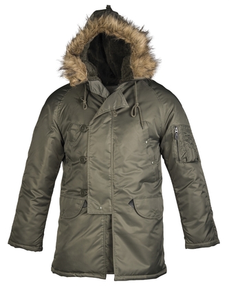 US letecká parka N3B - olivová, XS
