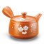 Japonská keramická konvice Kyusu hnědá var. J 290 ml