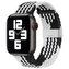 Strap Fabric opaska do Watch 9 / 8 / 7 / 6 / SE / 5 / 4 / 3 / 2 (41mm / 40mm / 38mm) pleciony materiałowy pasek bransoletka do zegarka czarno-biały