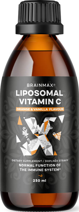 BrainMax Liquid Liposomal Vitamin C, Lipozomální Vitamín C, 250 ml