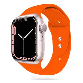 Pasek Tech-Protect IconBand na Apple Watch 4 / 5 / 6 / 7 / 8 / 9 / SE / Ultra 1 / 2 (42/44/45/49 mm) - pomarańczowy