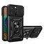 Pancerne etui z podstawką i osłoną aparatu do iPhone 15 Pro Hybrid Armor Camshield - czarny