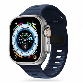 Pasek Tech-Protect IconBand Line na Apple Watch 4 / 5 / 6 / 7 / 8 / 9 / SE / Ultra 1 / 2 (42/44/45/49 mm) - granatowy