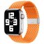 Strap Fabric opaska do Watch 9 / 8 / 7 / 6 / SE / 5 / 4 / 3 / 2 (41mm / 40mm / 38mm) pleciony materiałowy pasek bransoletka do zegarka pomarańczowy (10)