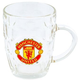 Sklenice pivní korbel FC Manchester United: Velký znak klubu (objem 500 ml)