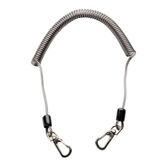 Herbertz 912500 Špirálový kábel s dvojitými karabínami 46cm