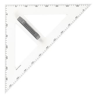 Wissner, Trojúhelník na tabuli 45 stupňů, 60 cm, magnetický, bílá