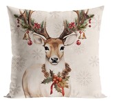 Vánoční polštář VINTAGE JELEN 40x40 cm  Mybesthome