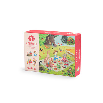 MOULIN ROTY Set Mini Puzzle  La Grande Famille MOULIN ROTY Set Mini Puzzle  La Grande Famille