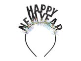 Opaska Happy New Year 15,5x20,5cm czarna