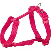 H-postroj PREMIUM, fuchsia - XXS-XS:hruď:20-32cm/10mm