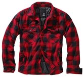 Bunda Brandit Lumberjacket - červená-černá, L