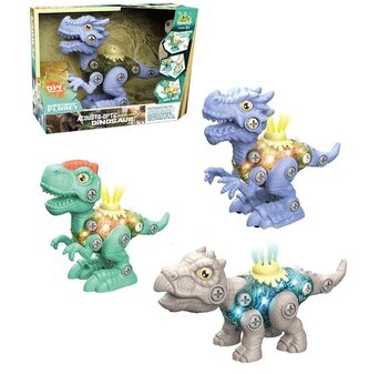Dinozaur do skręcania światło dźwięk