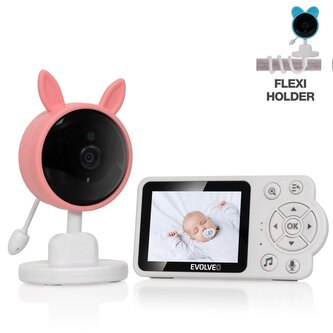 EVOLVEO Baby Monitor N3 videochůvička  Růžová