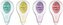 KORES Korekční strojek 2 Way Pastel 4,2mm 1ks (mix)
