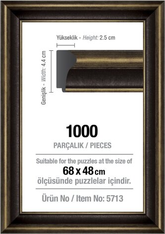 ART PUZZLE Rám na puzzle 68x48cm Black (5713)