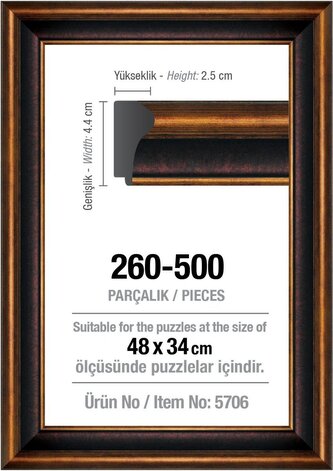 ART PUZZLE Rám na puzzle 48x34cm Brown (5706) ART PUZZLE Rám na puzzle 48x34cm Brown (5706)