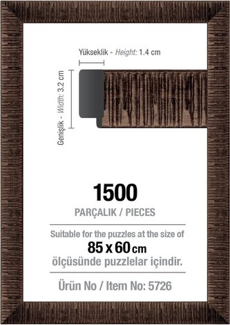 ART PUZZLE Rám na puzzle 85x60cm Brown (5726)