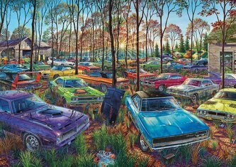 ART PUZZLE Puzzle Autovrakoviště 1000 dílků