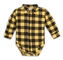 Kojenecké body, košile dl. rukáv zapínání uprostřed Kárko, žlutá/černá; 62 (2-3m)