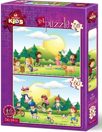 ART PUZZLE Puzzle Čas na hraní 35+60 dílků