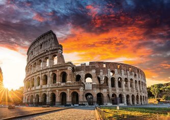 ART PUZZLE Puzzle Západ slunce u Kolosea 1000 dílků