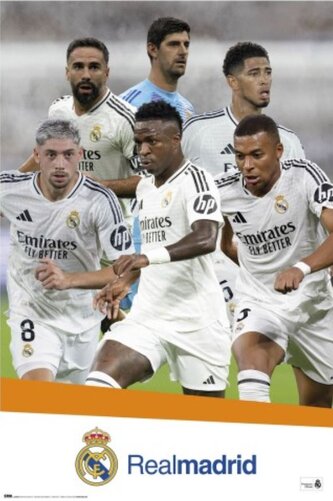 Plakát FC Real Madrid: Skupina 2024/2025 (61 x 91,5 cm)