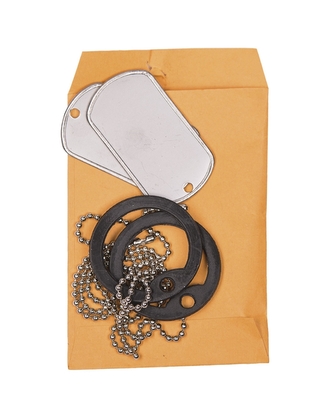 Známky Dog Tag US GI s tišítky - stříbrné